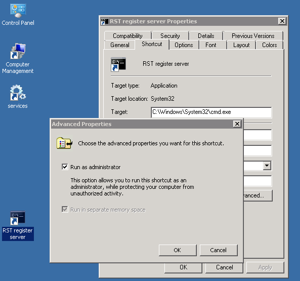 run as administrator
